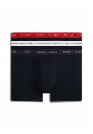 TOMMY HILFIGER PLUS 3-PACK SIGNATURE LOGO WAISTBAND TRUNKS - Boxer aderenti - navy blue/red/white