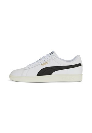 Puma SMASH 3.0 UNISEX - Športni copati - white black gold frosted ivory