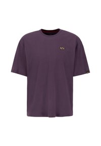 Alpha Industries SMALL LOGO  - Základné tričko - plum