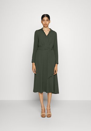 ROWELLA LONG SLEEVE DAY DRESS - Robe chemise - dark tropical olive