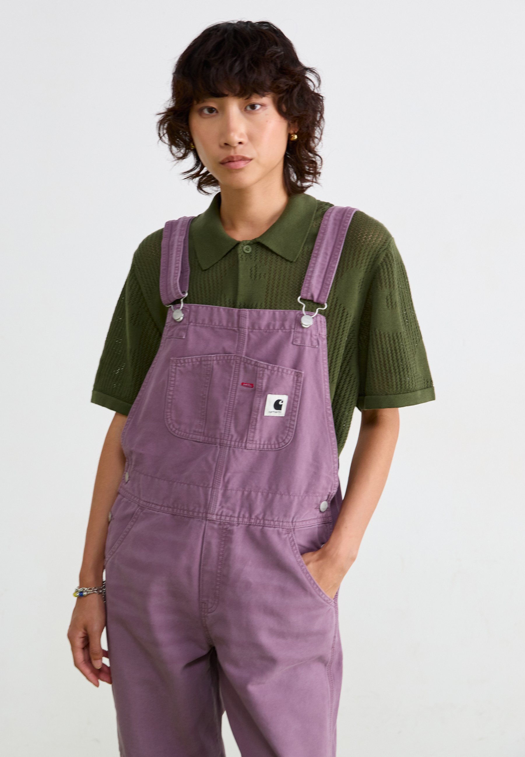 Carhartt WIP OVERALL STRAIGHT - Dungarees - phlox stone/lilac