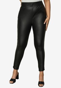 Lipsy HIGH WAIST  - Tamprės – kelnės - black