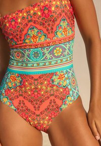 Next TUMMY CONTROL - Fürdőruha - coral pink