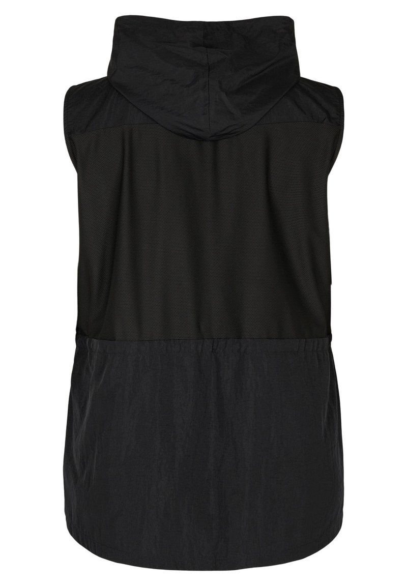 Damen Leichte Jacken | Active by Zizzi WITH ADJUSTABLE WAIST Weste black/schwarz - CS53114 Damen Leichte Jacken | Active by Zizzi WITH ADJUSTABLE WAIST Weste black/schwarz - CS53114