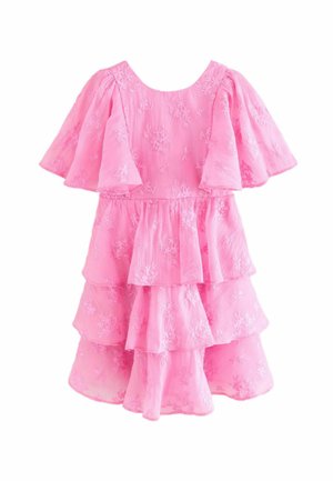 REGULAR FIT - EMBROIDERED FLOWER - Freizeitkleid - pink