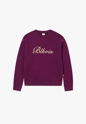 BLKVIS, BOLD SCRIPT CREWNECK - Sweatshirt - dark purple