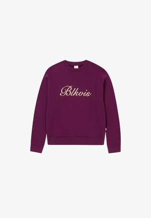 BLKVIS, BOLD SCRIPT CREWNECK - Sweatshirt - dark purple