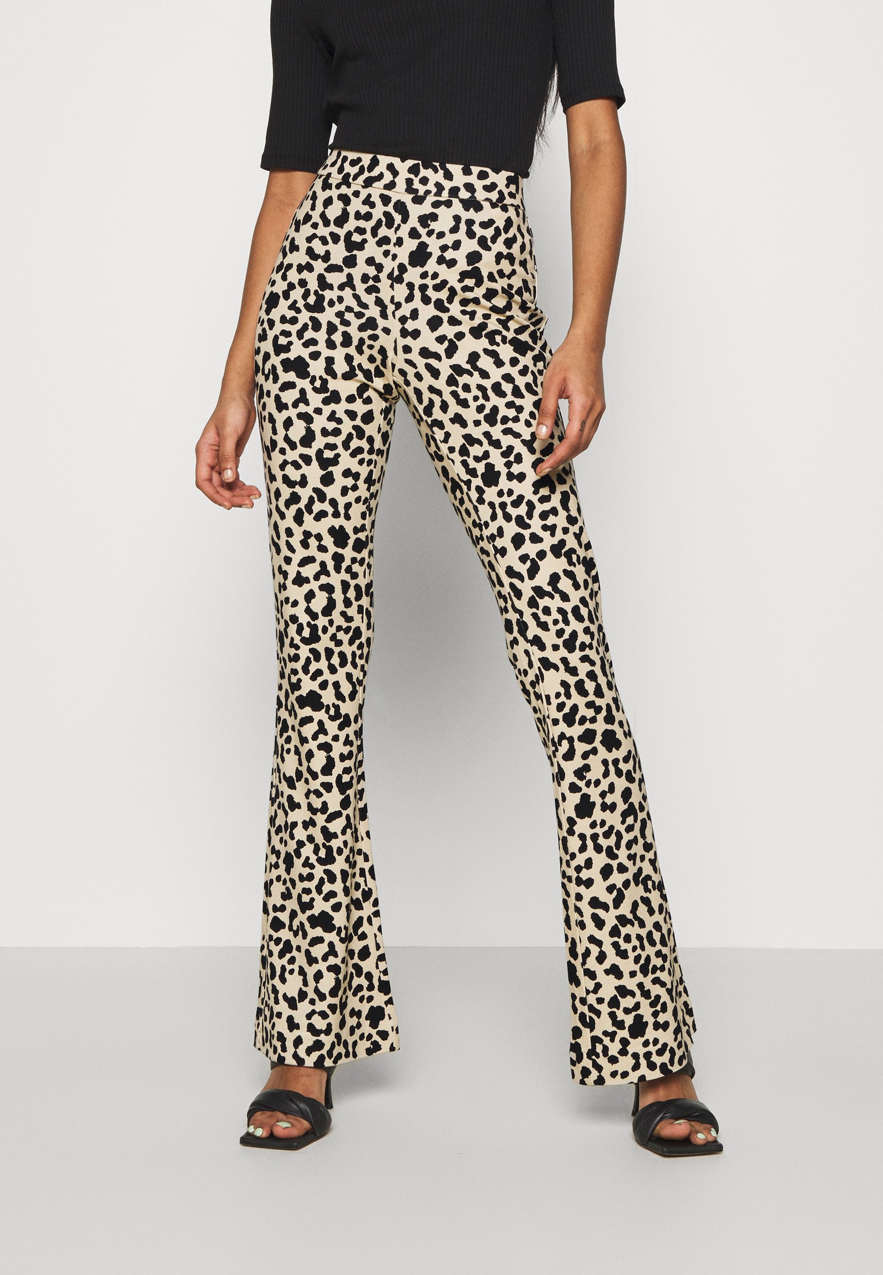 Vero Moda VMKAMMA PANT - Trousers - safari/black/brown - Zalando.co.uk