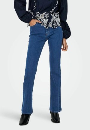 JDYKAREN MITTLERE TAILLE - Jean bootcut - medium blue denim