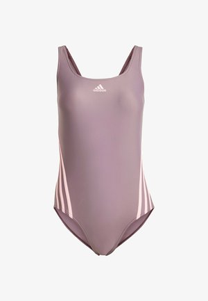 adidas Sportswear ADIDAS 3-STRIPES - Badedragt - shadow fig pink spark