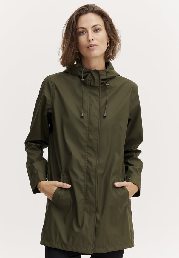 FRRAINFALL - Short coat - olive night