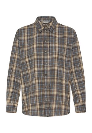 b.young, BYFABRICE SHIRT - Blusa - grey brown check