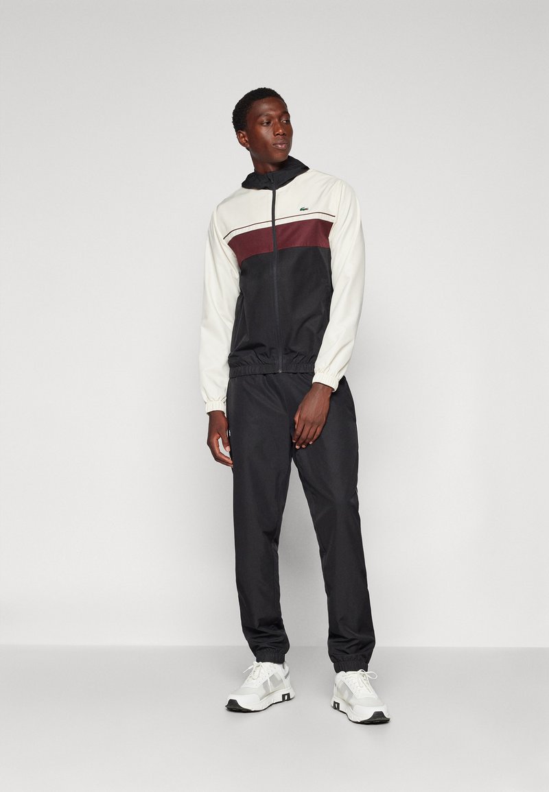 Lacoste Sport - TRACKSUIT HODDED SET - Trainingspak - black/lapland expresso, Vergroten