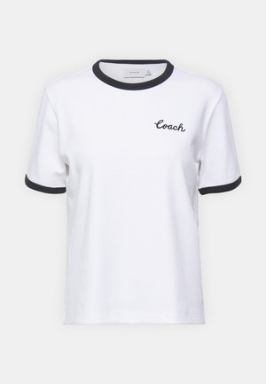 COACH RINGER - Print T-shirt - white