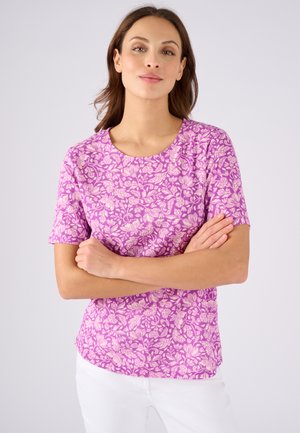 Damart CASUAL STYLE - T-Shirt print - violet fleuri