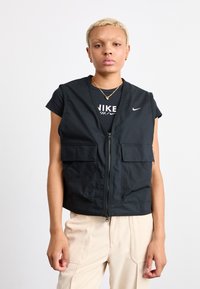 Nike Sportswear - W NSW ESSTL WVN LSE CRGO VEST - Weste - black/(white) Thumbnail-Bild 1