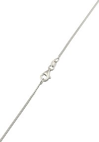 Bracelet en chaîne en métal argenté avec un design de maillons texturés et un fermoir à ressort. Présente une finition lisse et polie ainsi qu'une taille compacte.