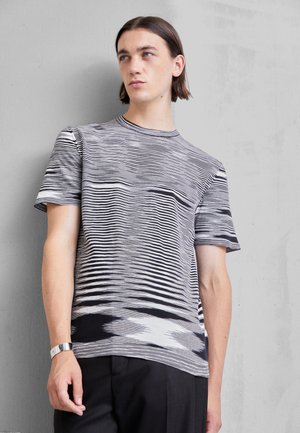 Missoni SHORT SLEEVE - T-shirt imprimé - space dye/black and white