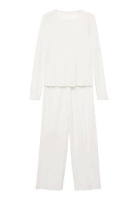 TWO-PIECE OPENWORK SET - Nattplagg set - white