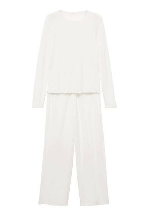 TWO-PIECE OPENWORK SET - Nachtwäsche Set - white