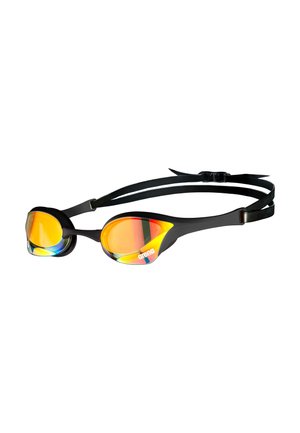 Arena ULTRA SWIPE MIRROR WETTKAMPF - Svømmebriller - yellow copper black