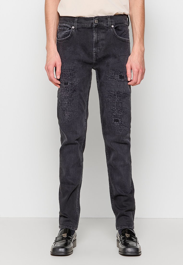 7 For All Mankind Jeans Skinny Fit donkergrijs