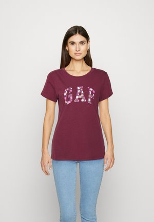 TEE NOVELTY FILL - Triko s potiskem - burgundy