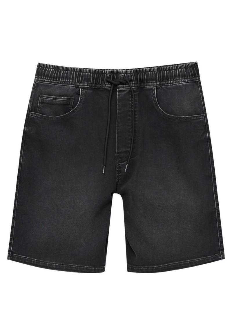 PULL&BEAR BERMUDA TRUNK Denim shorts black Zalando.de