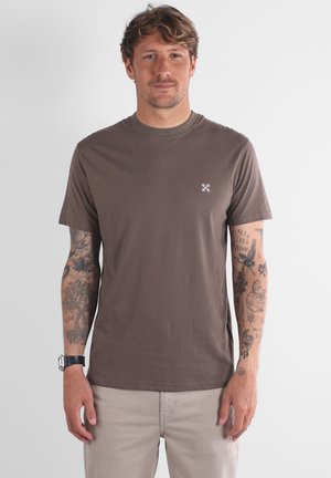 TEBAZ - T-shirt basique - pebble