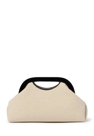 MILANA MONO CLUTCH - Håndveske - beige/black