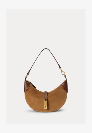 Polo Ralph Lauren, POLO ID SUEDE MINI SHOULDER BAG - Käekott - clay/tobacco