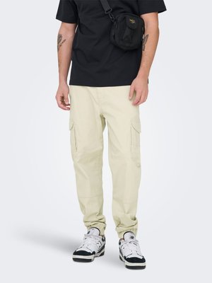 ONSCARTER LIFE CUFF - Cargo trousers - hellgrau