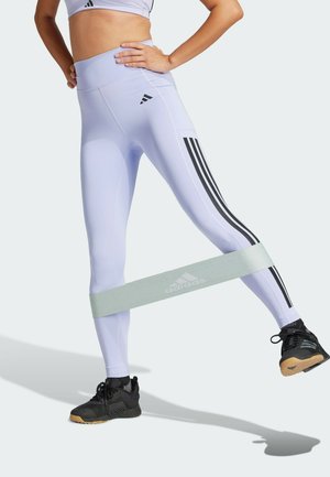 OPTIME 3-STRIPES FULL LENGTH - Leggings - violet tone