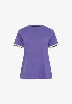 Yours Clothing, WOMEN'S T-SHIRTS - T-shirts basic - purple