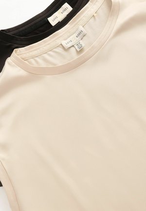 Love & Roses, 2 PACK - T-shirt basic - x black and white