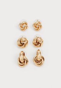 KNOTTLOVE 3 PACK - Kõrvarõngad - gold-coloured