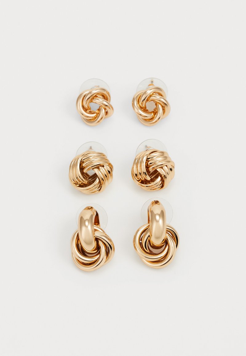 ALDO KNOTTLOVE 3 PACK - Øredobber - gold-coloured