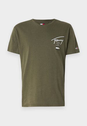 Tommy Jeans CITY TEE - Print T-shirt - fatigue green
