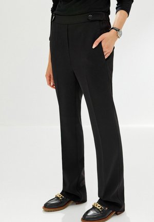 TAILORED ELASTIC BACK - Nohavice - black