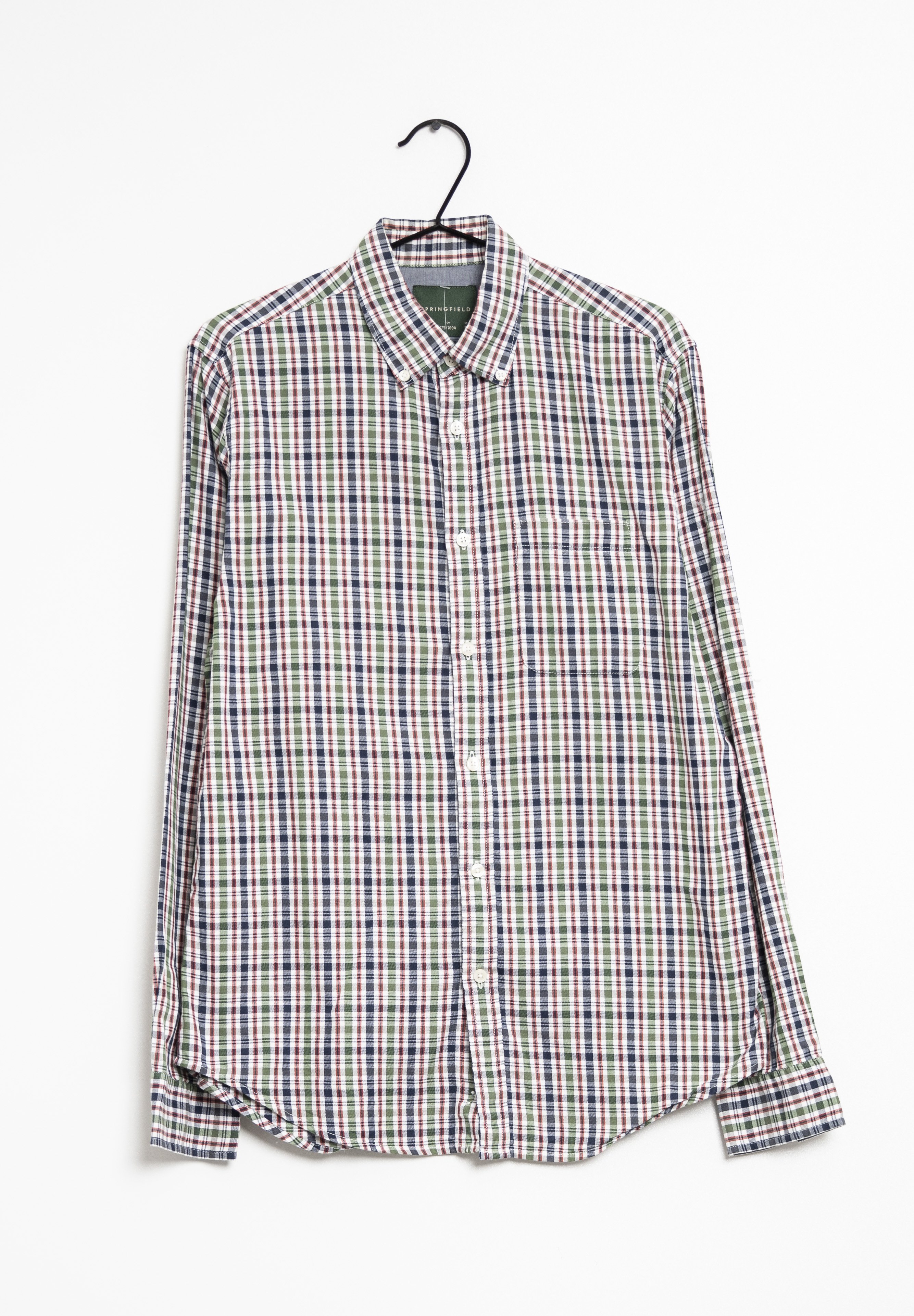 Camisa Oxford Color Verde Oscuro | Chemises Springfield Homme – Netco Tn Snp