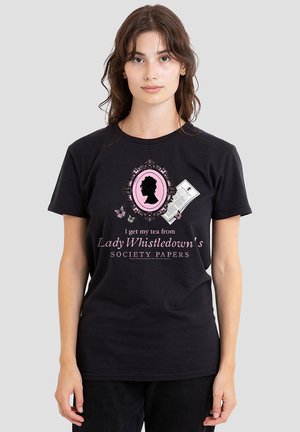 Print T-shirt - black