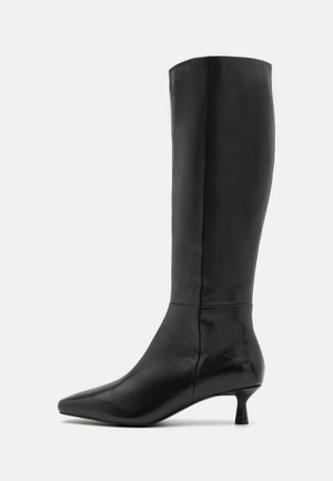 LEATHER - Boots - black