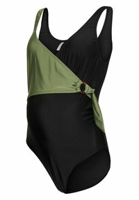 Maillot De Bain Maternité Femme Mamalicious – 1 Pièce Col V, Bretelles Réglables, Polyester Recyclé Élastique