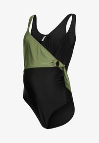 Maillot De Bain Maternité Femme Mamalicious – 1 Pièce Col V, Bretelles Réglables, Polyester Recyclé Élastique