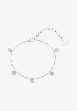 Hey Happiness TEXTURED CIRCLE - Armband - silberfarben