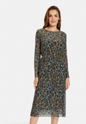 AUS - Day dress - blau grün druck