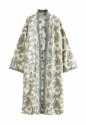 Next LONGLINE COVER-UP - Summer jacket - blue gold fil coupé
