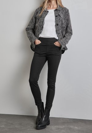 Street One, Jeans Skinny - mottled black