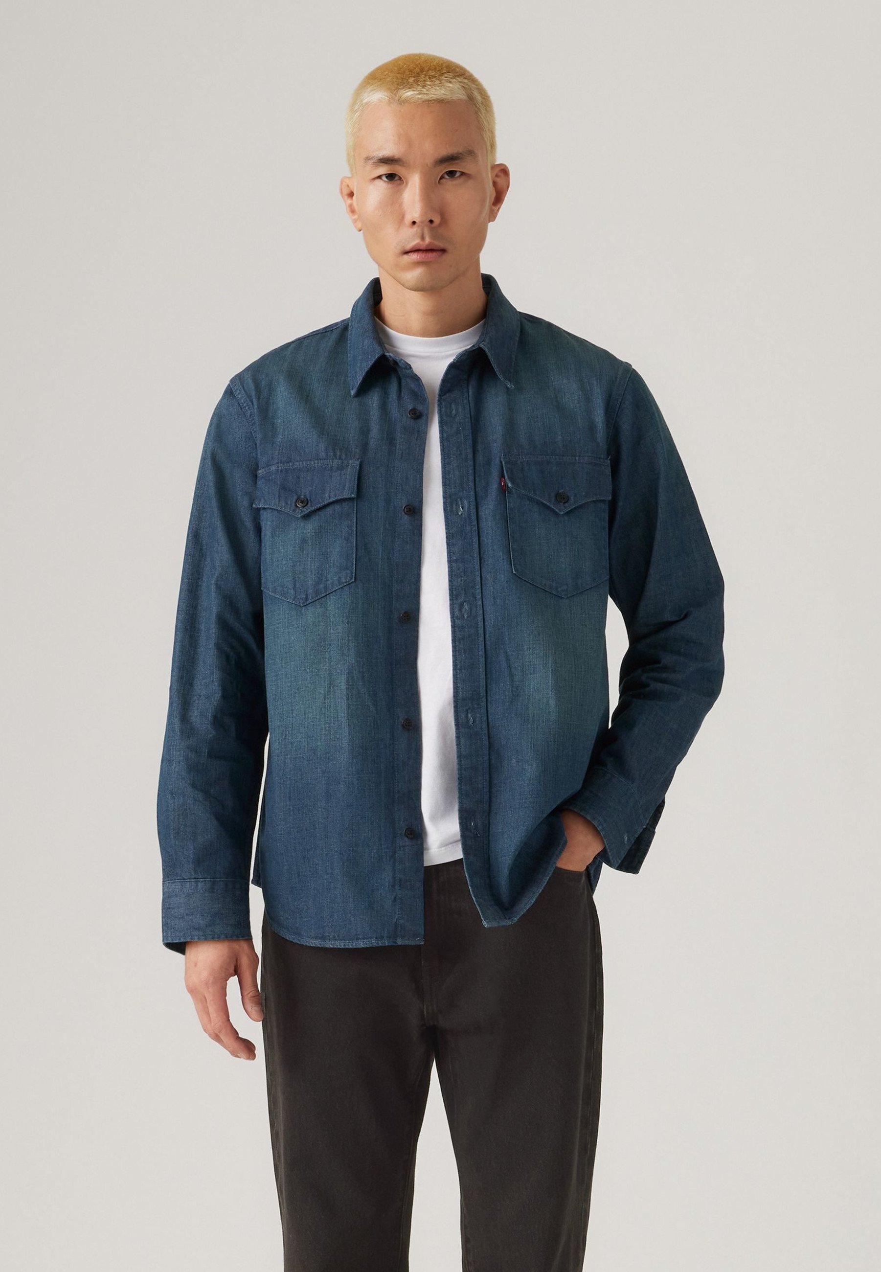 Chemise Life Is Good Homme - Taille M - Randonnée Sauvage - Manches Longues Slim