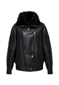 SANDIE - Lederjacke - black